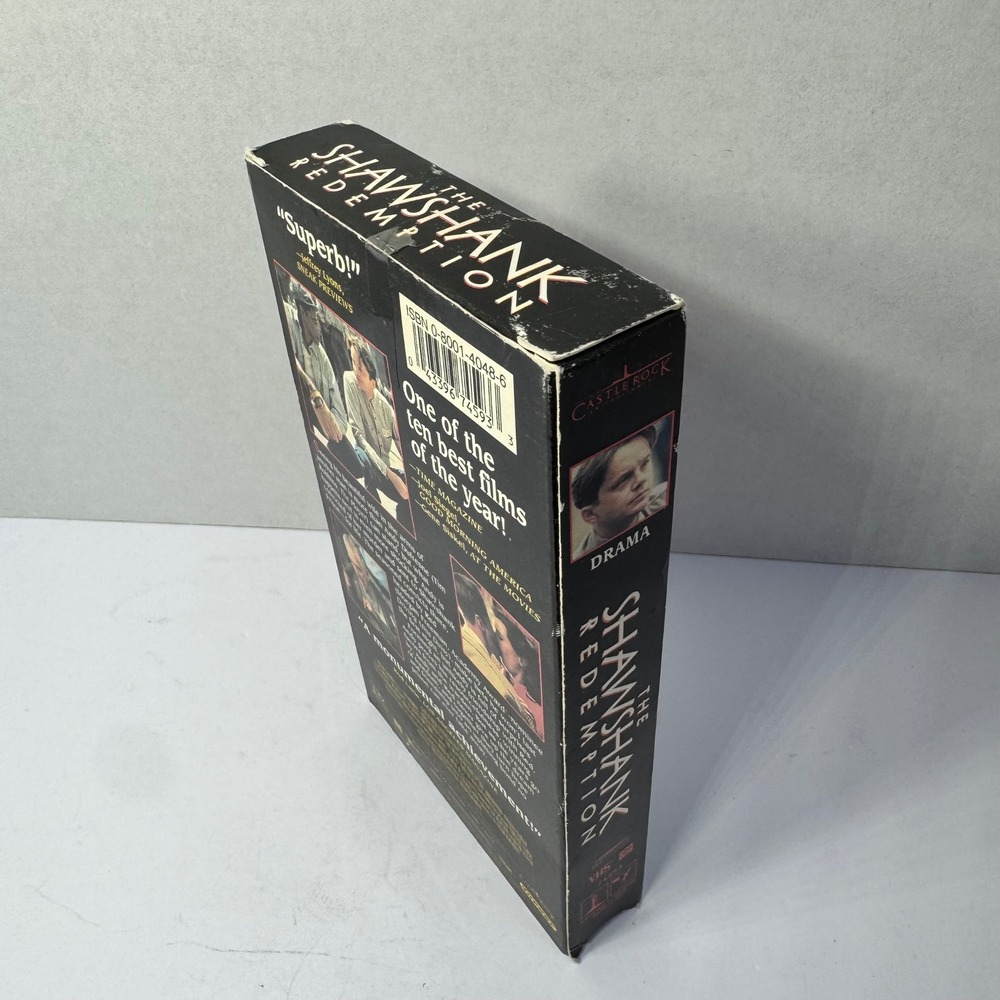The Shawshank Redemption VHS 1994 Tim Robbins Morgan Freeman Drama Movie Vintage